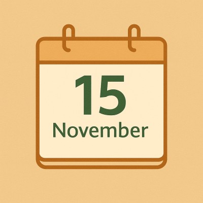 Historischer Kalender – 15. November